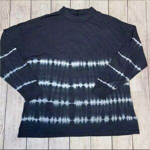 VS Pink Mock Neck Tie-Dye Tee